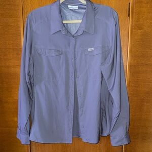 Columbia Blue Omni Shade shirt